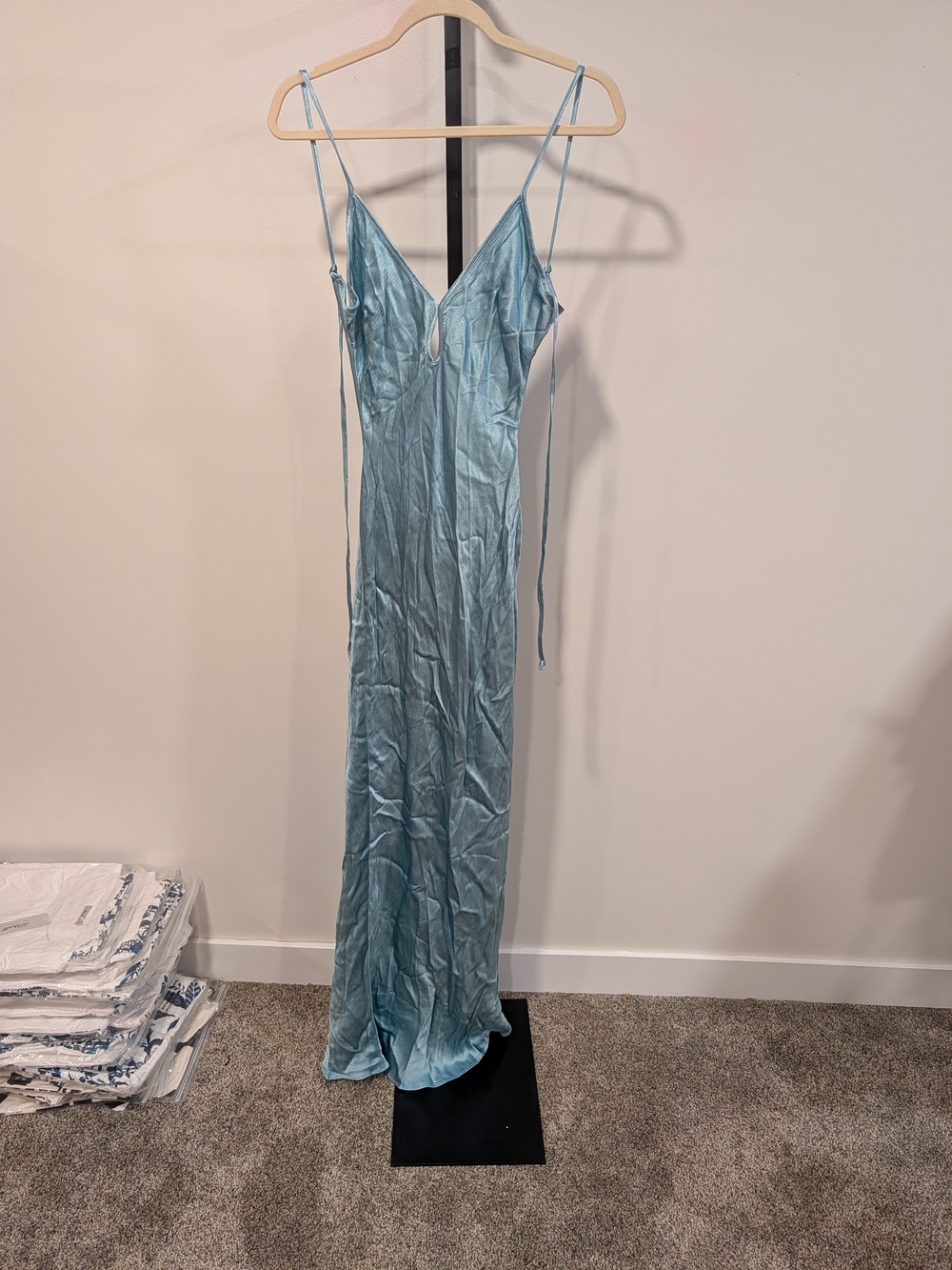 Bec + Bridge Blu/Sea Spray Cedar City Maxi Dress Size 4